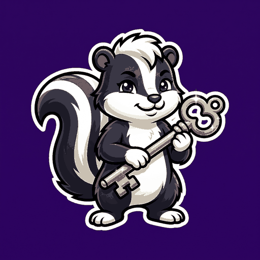 Spare Key Skunk logo